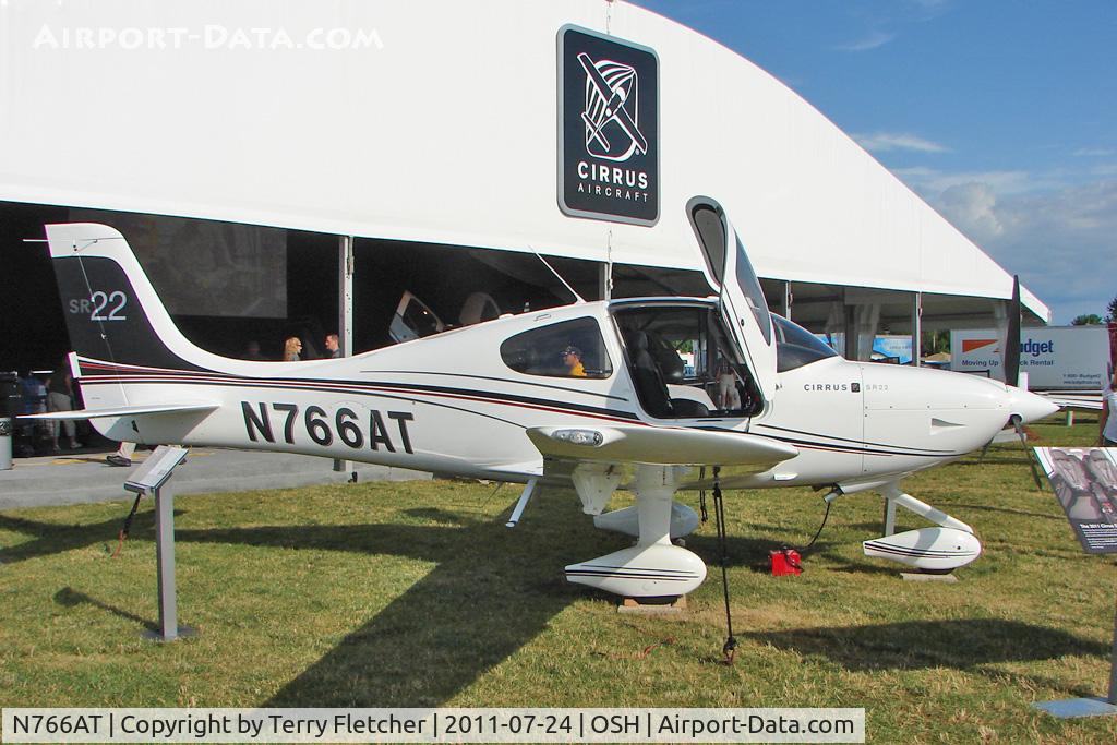 N766AT, Cirrus SR22 C/N 3766, At 2011 Oshkosh on static display