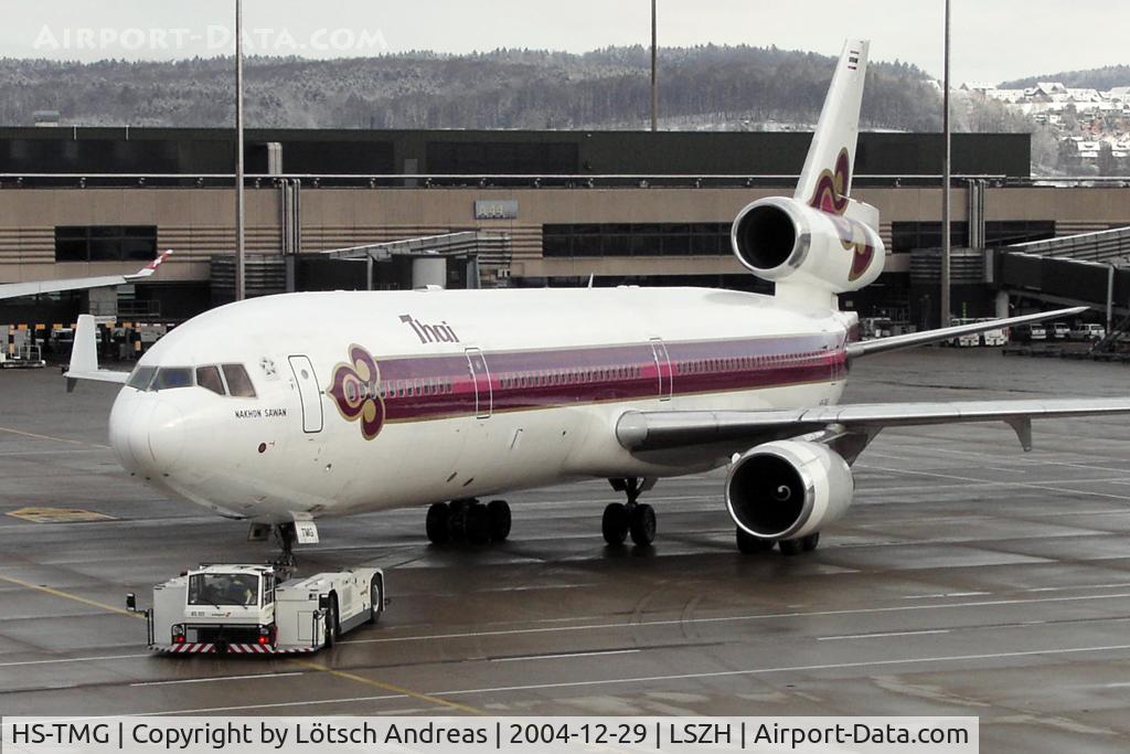 HS-TMG, 1992 McDonnell Douglas MD-11F C/N 48451, towed to ramp