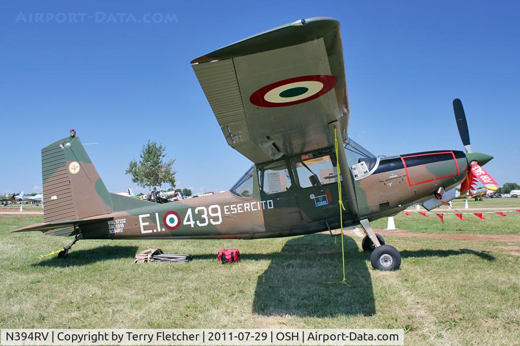 N394RV, SIAI-Marchetti SM-1019 C/N 040, At 2011 Oshkosh