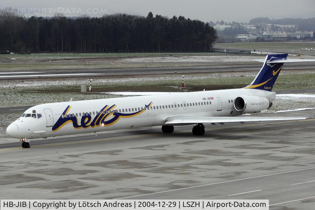 HB-JIB, 1996 McDonnell Douglas MD-90-30 C/N 53553, taxi to RWY