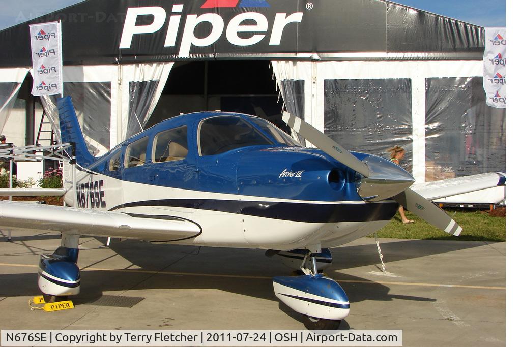 N676SE, Piper PA-28-181 C/N 2843676, At 2011 Oshkosh on static display