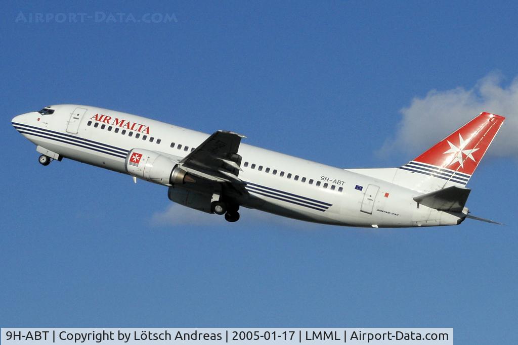9H-ABT, 1993 Boeing 737-3Y5 C/N 25615, take off in the blue sky