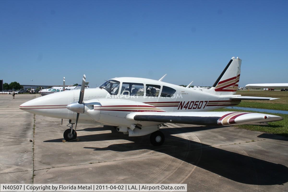 N40507, 1973 Piper PA-23-250 C/N 27-7405238, Pa-23