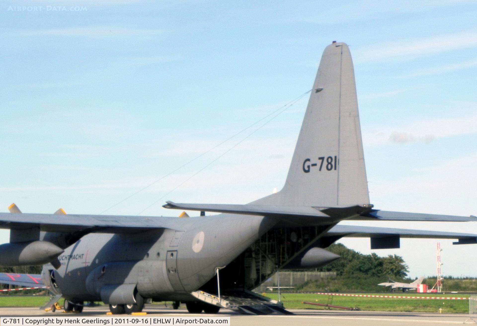 G-781, Lockheed C-130H Hercules C/N 382-4781, Dutch AF ; Dutch Air Force Open Day at Leeuwarden AFB