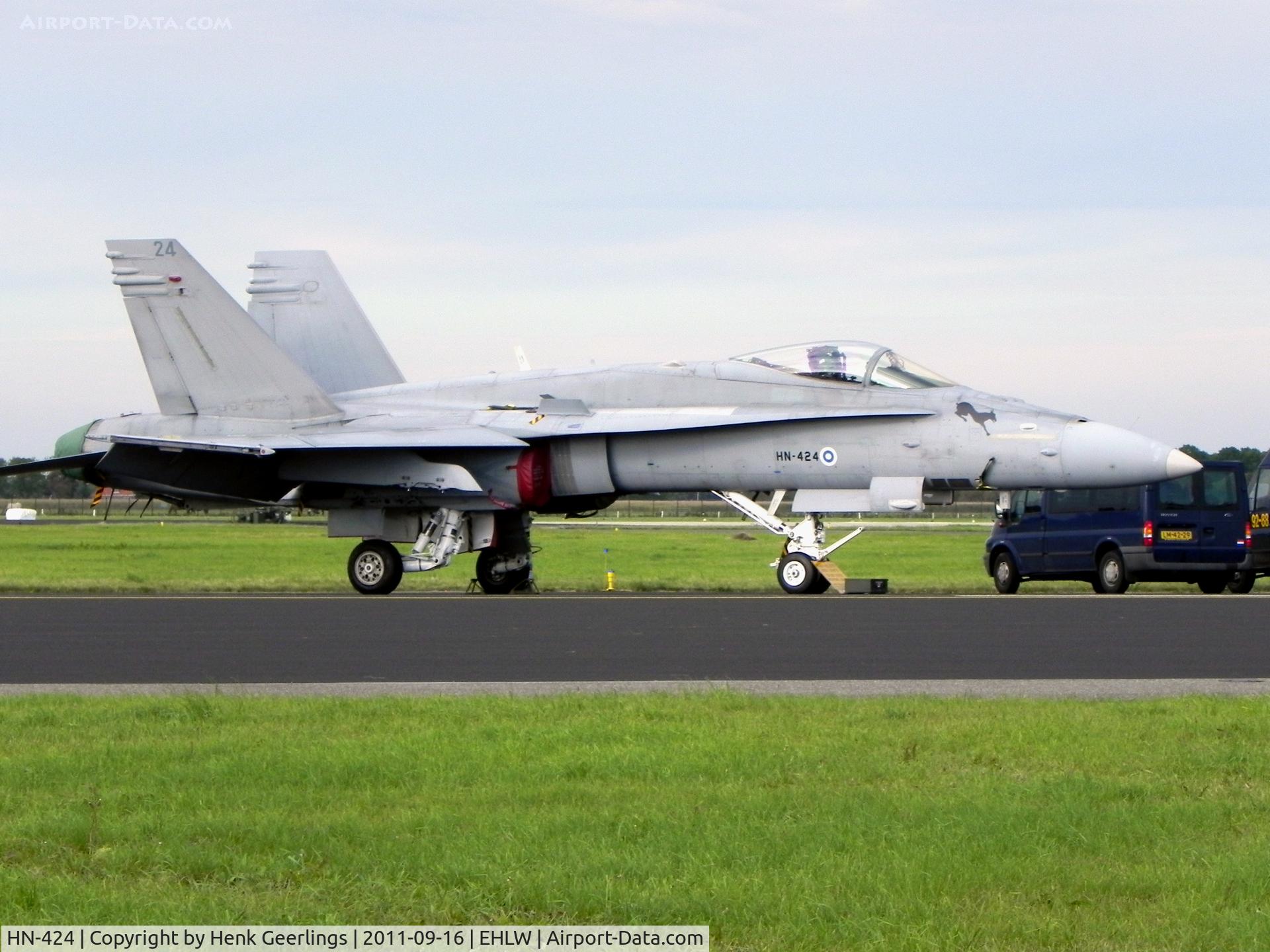 HN-424, McDonnell Douglas F-18C Hornet C/N 1421, Finnish AF  ; Dutch Air Force Open Day at Leeuwarden AFB