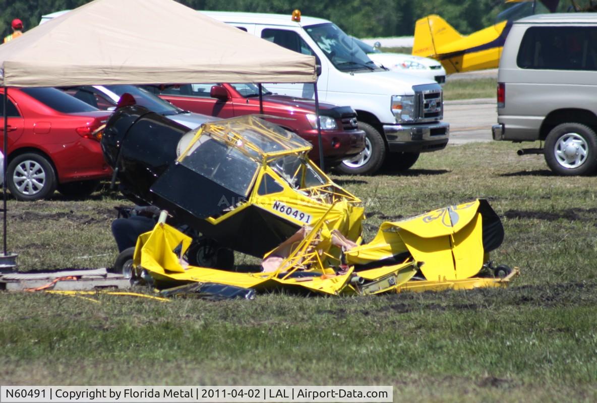 N60491, Denney Kitfox Model 2 C/N Not found N60491, Kitfox 2 built by the Boyscouts, totally destroyed by March 31, 2011 storm