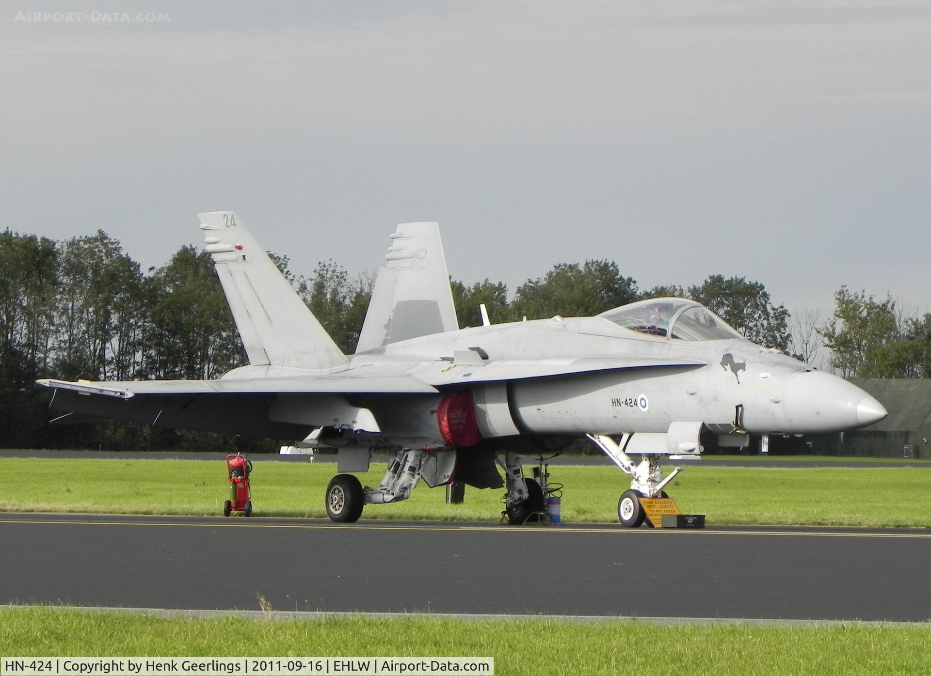 HN-424, McDonnell Douglas F-18C Hornet C/N 1421, Finnish AF  ; Dutch Air Force Open Day at Leeuwarden AFB