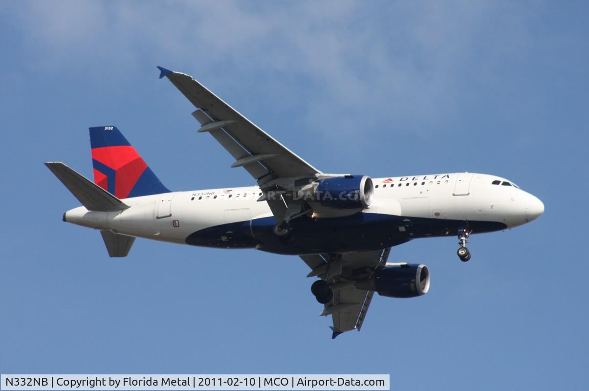 N332NB, 2001 Airbus A319-114 C/N 1570, Delta A319