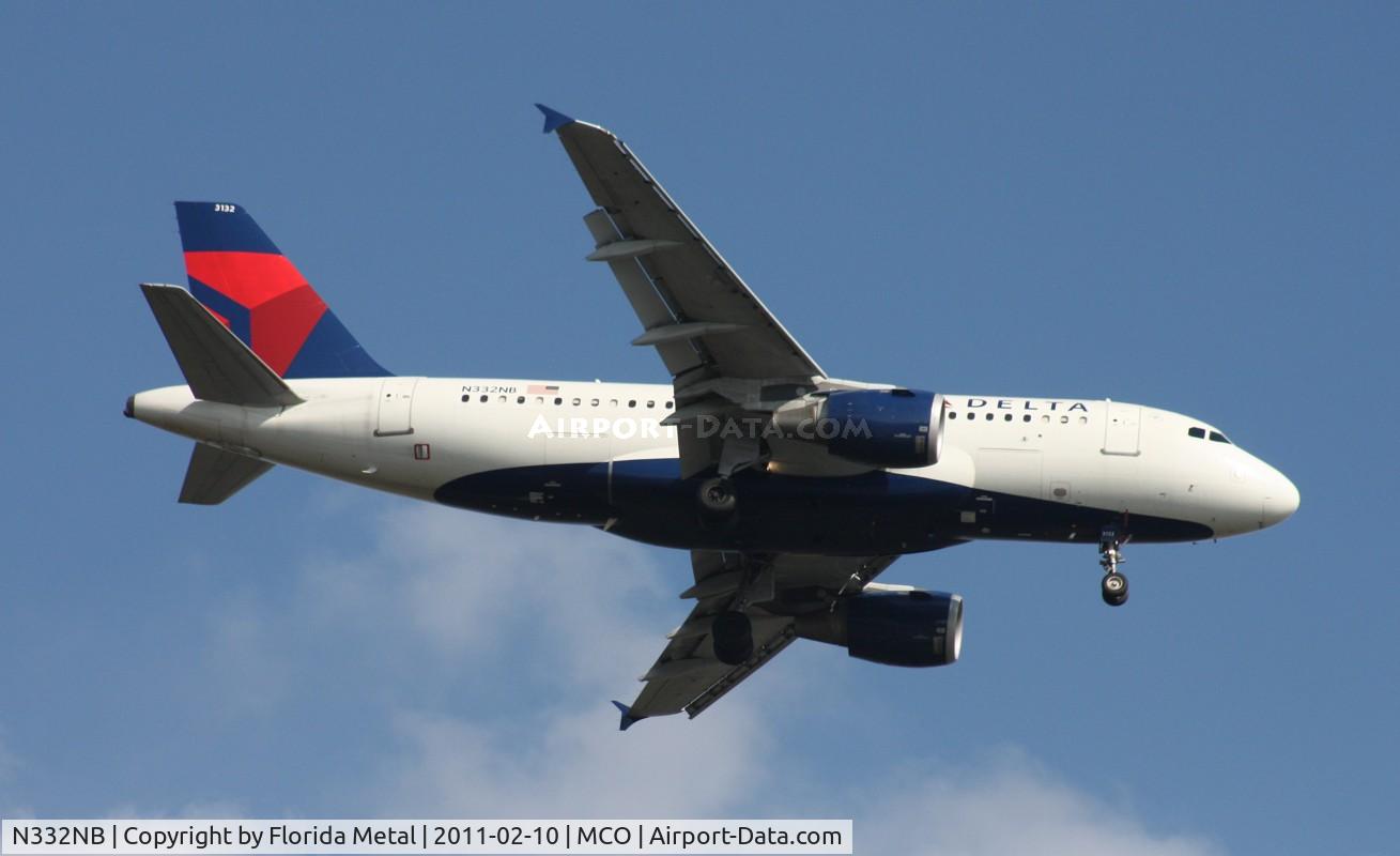 N332NB, 2001 Airbus A319-114 C/N 1570, Delta A319