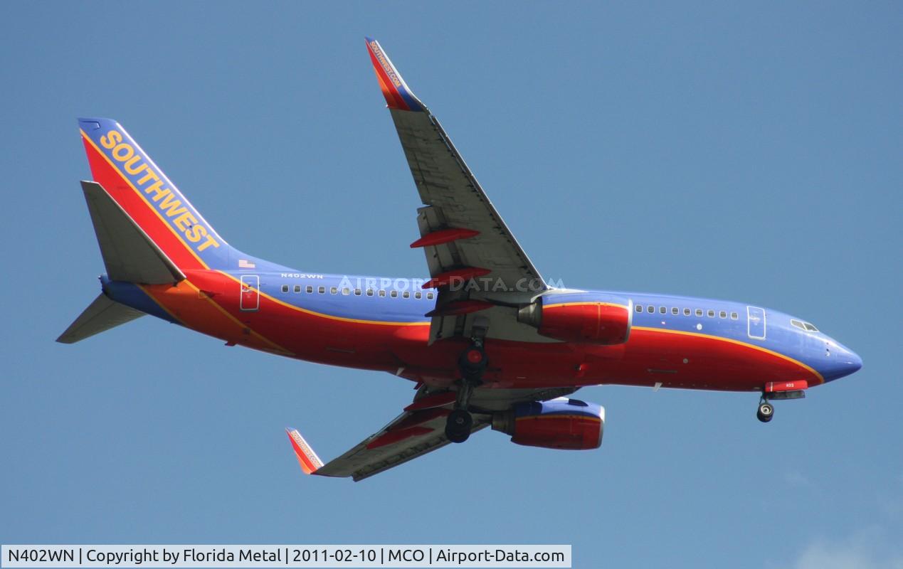 N402WN, 2001 Boeing 737-7H4 C/N 29814, Southwest 737
