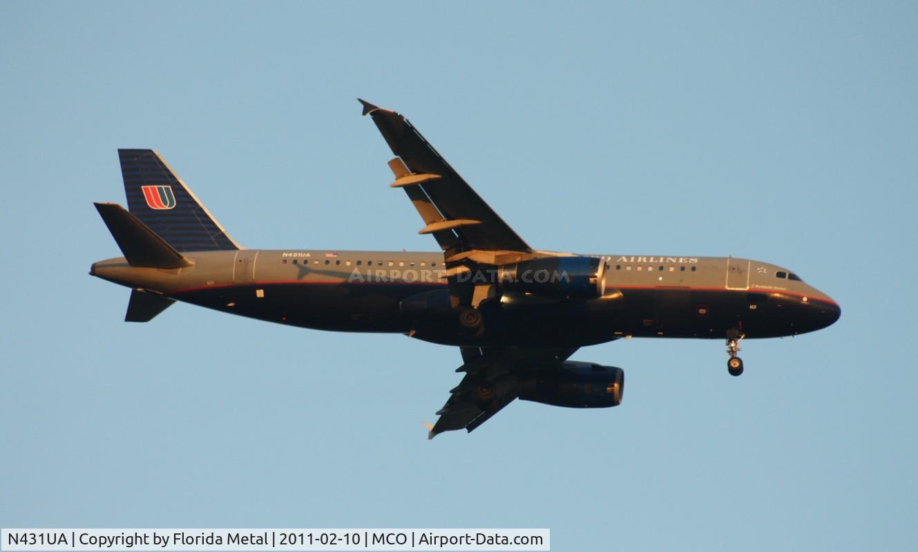 N431UA, 1996 Airbus A320-232 C/N 571, United A320