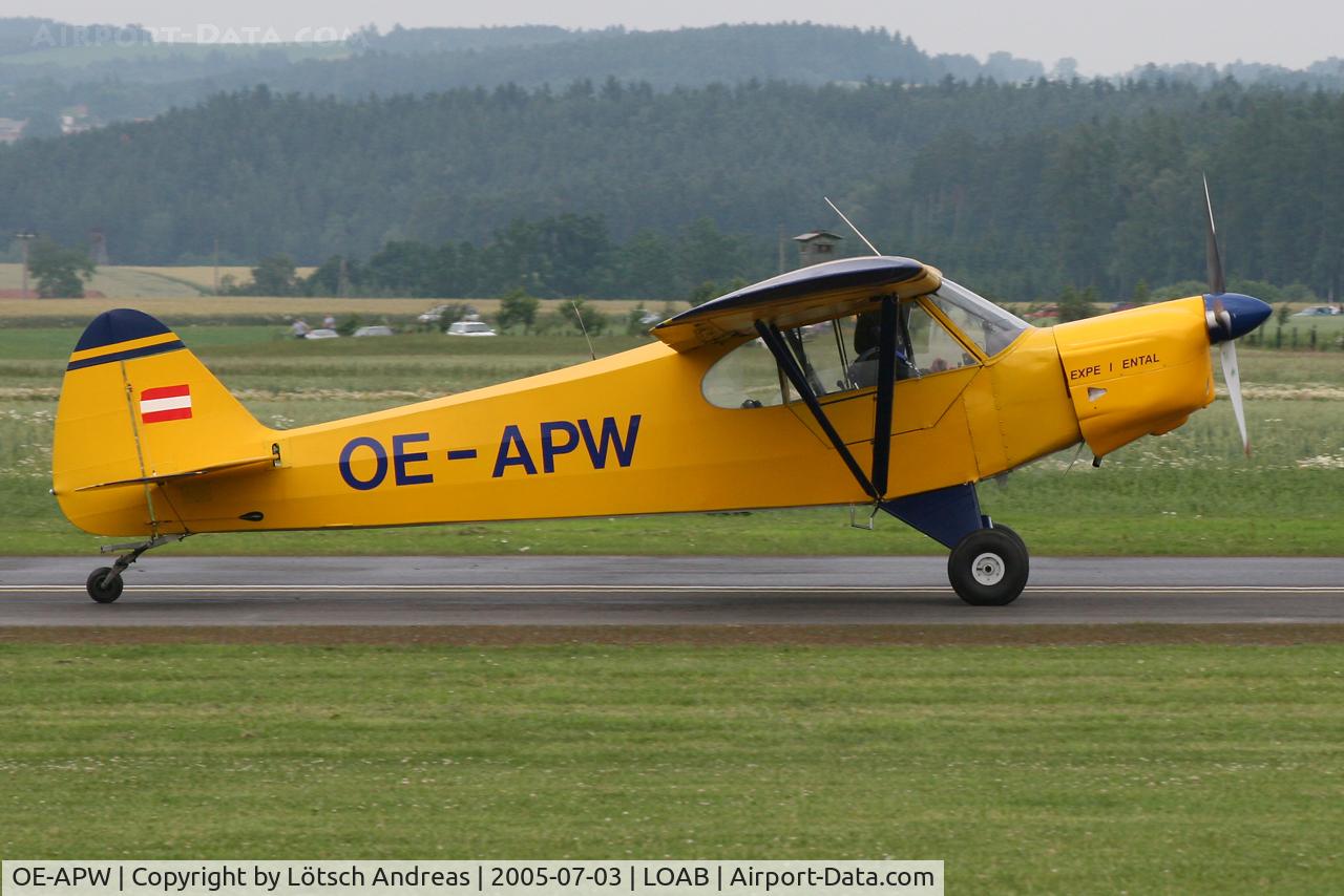 OE-APW, Piper PA-18-150 Super Cub C/N 18-8672, Dobersberg