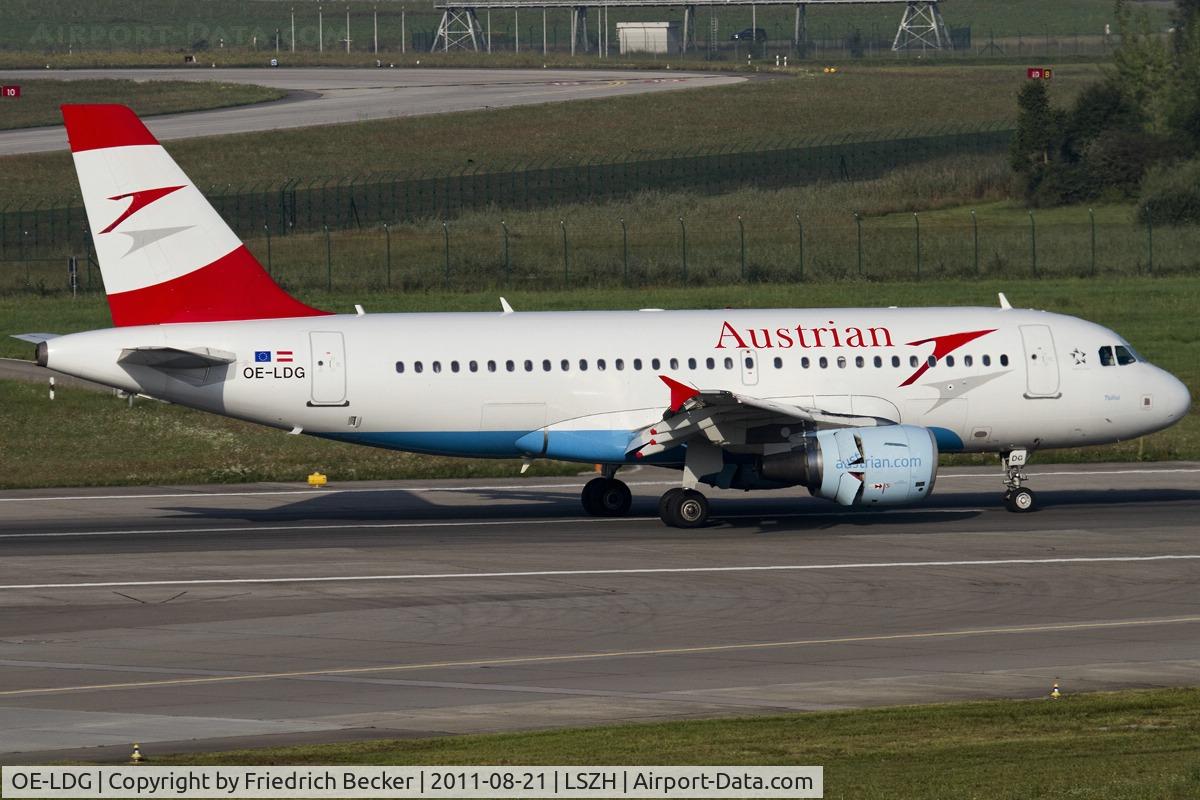 OE-LDG, 2006 Airbus A319-112 C/N 2652, decelerating after touchdown