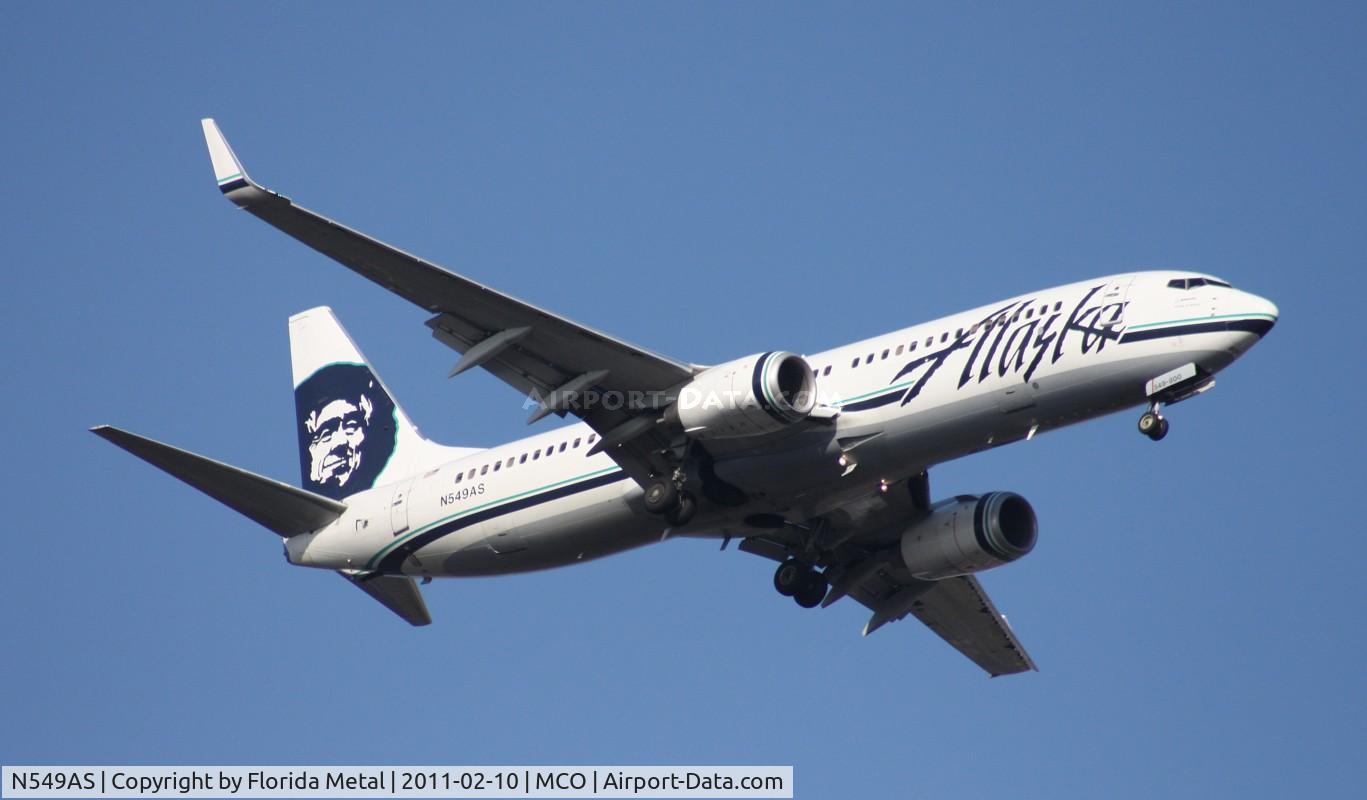 N549AS, 2005 Boeing 737-8FH C/N 30824, Alaska 737-800