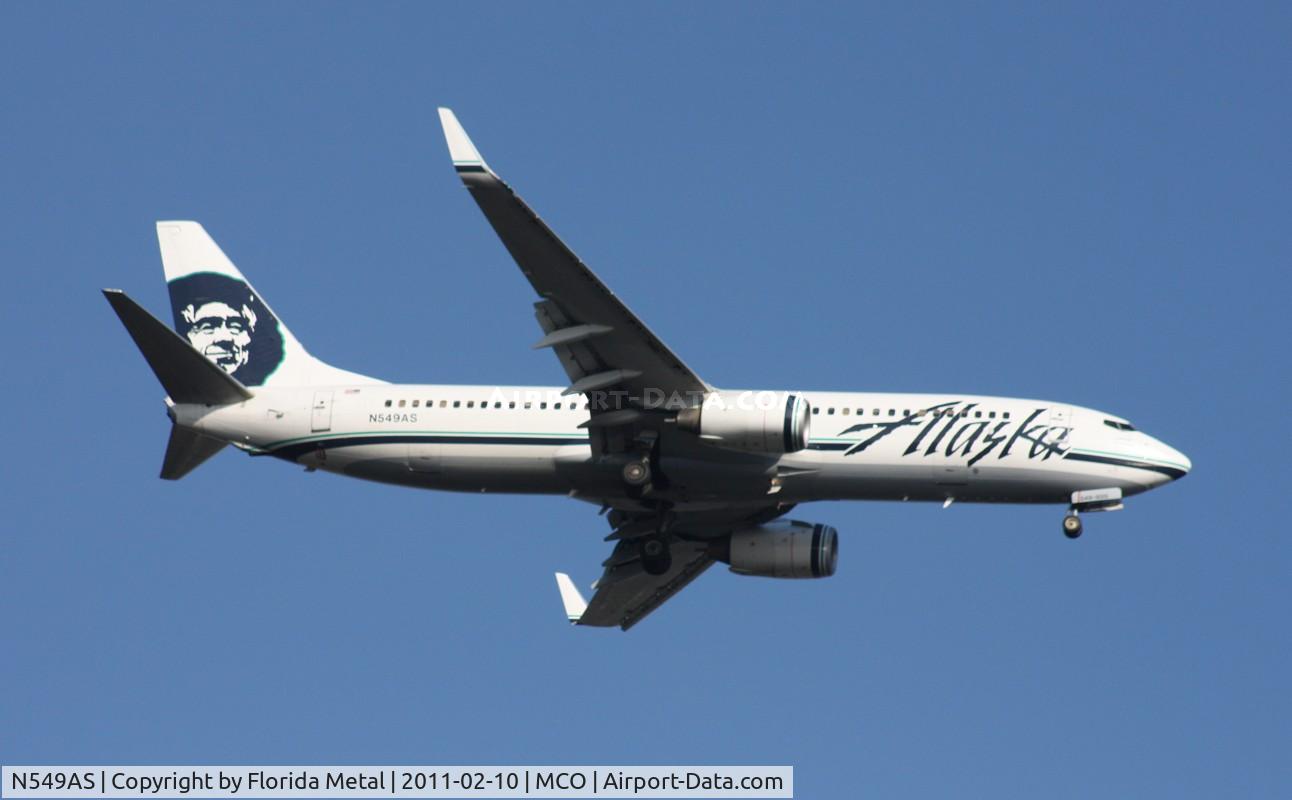N549AS, 2005 Boeing 737-8FH C/N 30824, Alaska 737-800