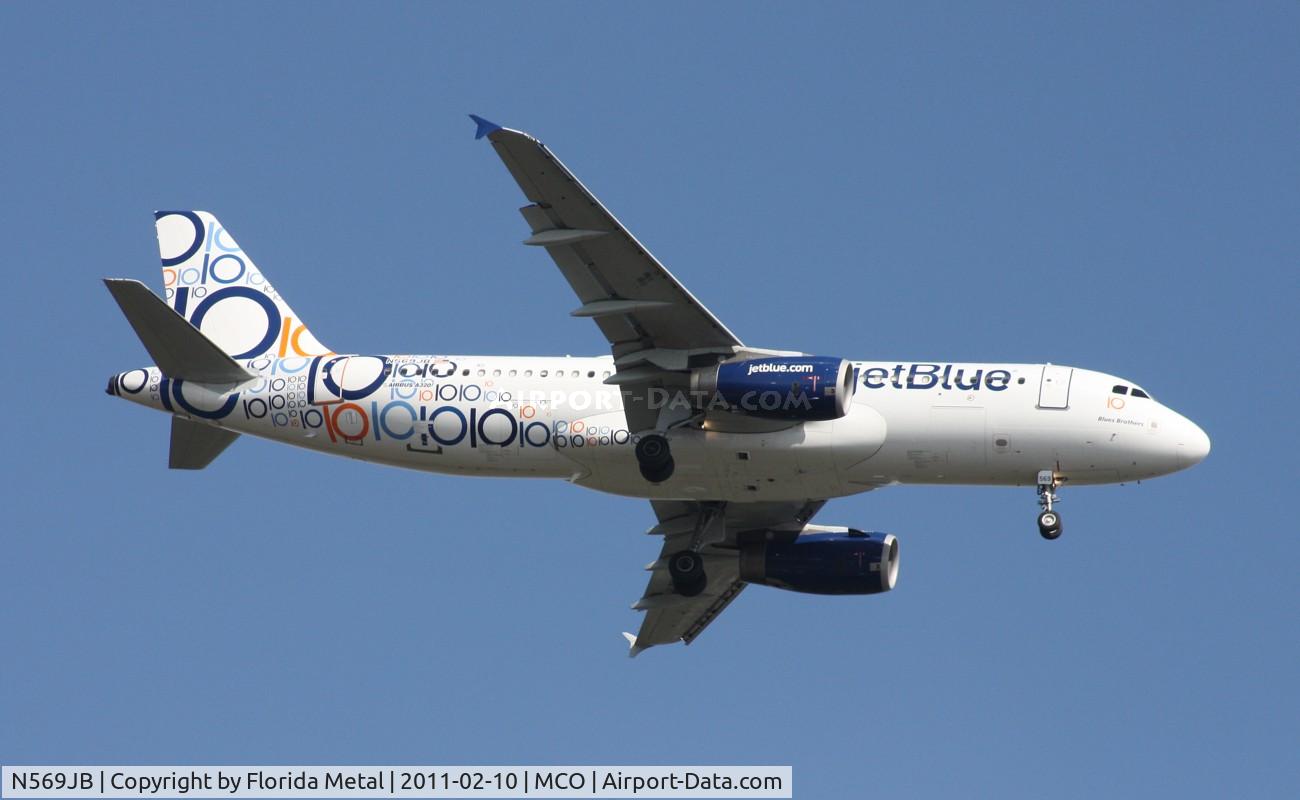N569JB, 2003 Airbus A320-232 C/N 2075, 10th Anniversary Jet Blue nicknamed 