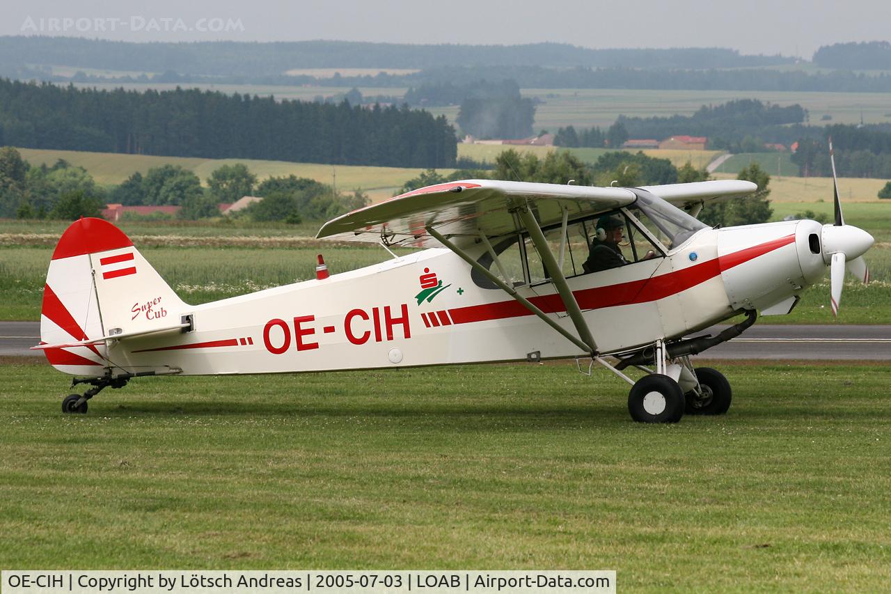 OE-CIH, Piper PA-18-180 Super Cub C/N 18-6765, Dobersberg