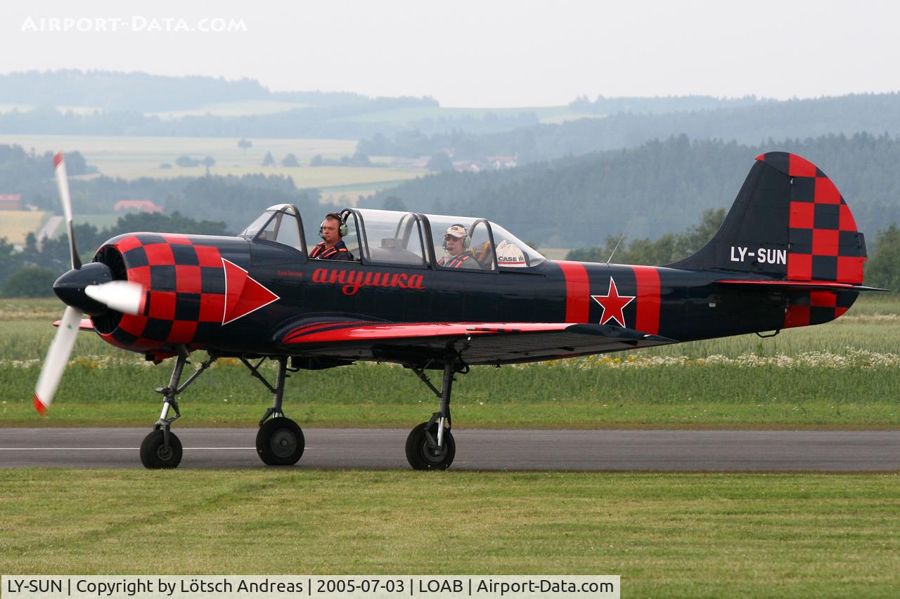 LY-SUN, 1990 Yakovlev YAK-52 C/N 9010408, Dobersberg