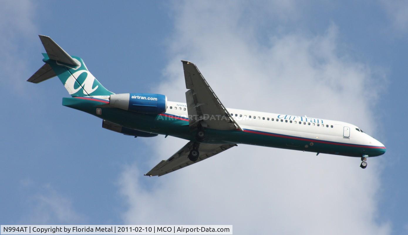 N994AT, 2002 Boeing 717-200 C/N 55138, Air Tran 717