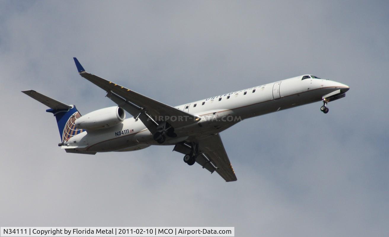 N34111, 2002 Embraer ERJ-145XR (EMB-145XR) C/N 145659, United Connection E145XR