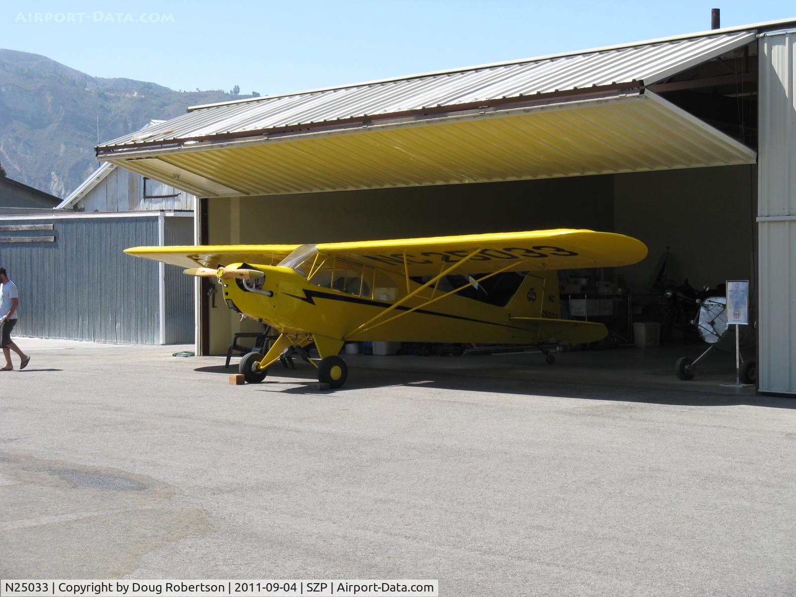 N25033, 1939 Piper J3C-65 Cub C/N 3614, 1939 Piper J3C-65 CUB, Continental A&C65 65 Hp