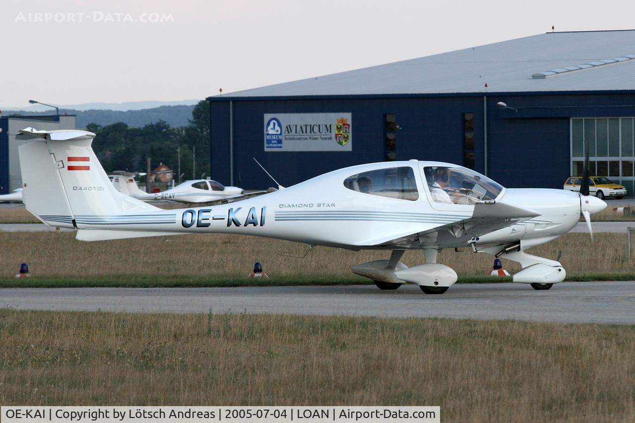 OE-KAI, 2000 Diamond DA-40D Diamond Star C/N D4.003, Wiener Neustadt OST