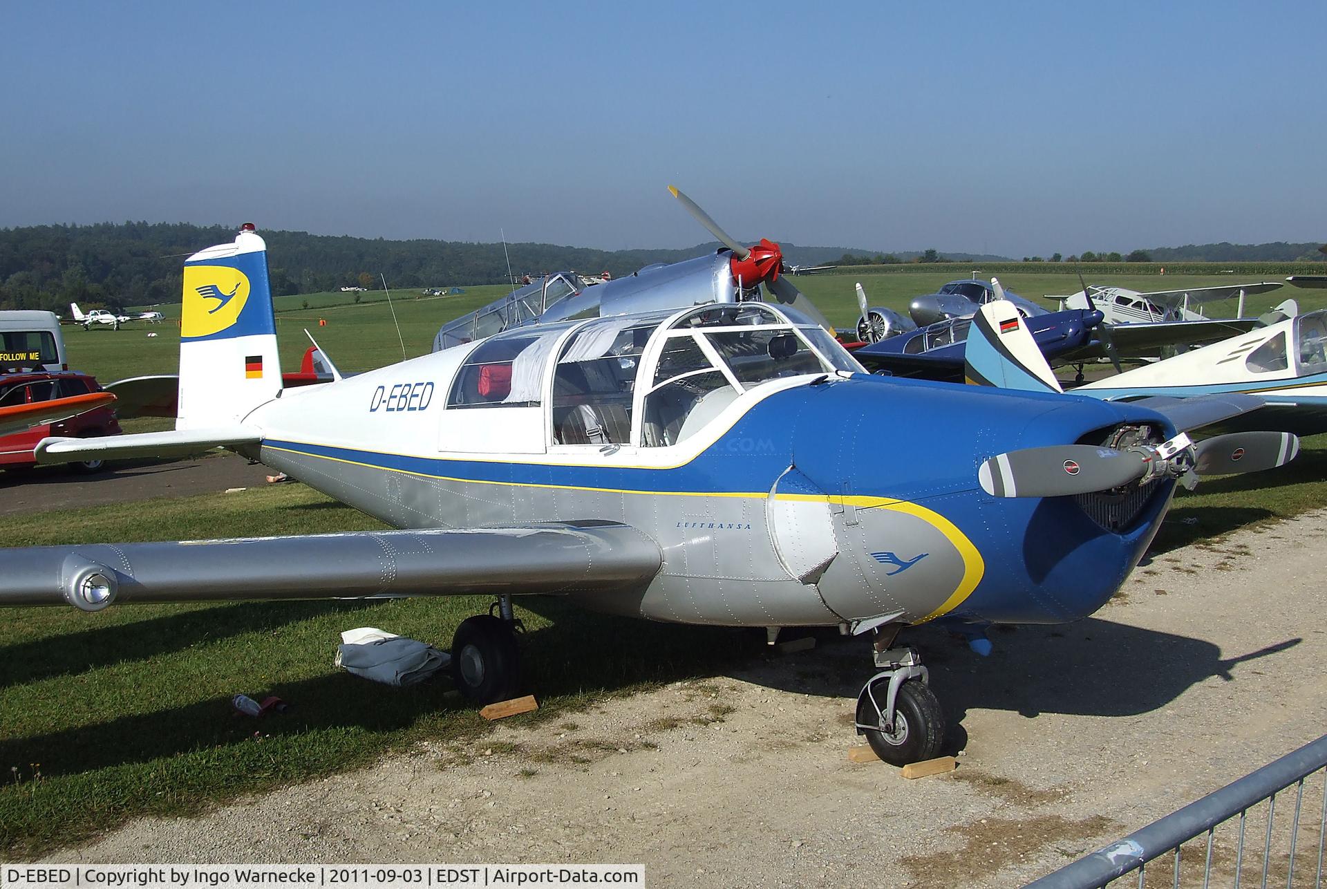 D-EBED, 1954 Saab 91B Safir C/N 91-291, SAAB 91B Safir at the 2011 Hahnweide Fly-in, Kirchheim unter Teck airfield