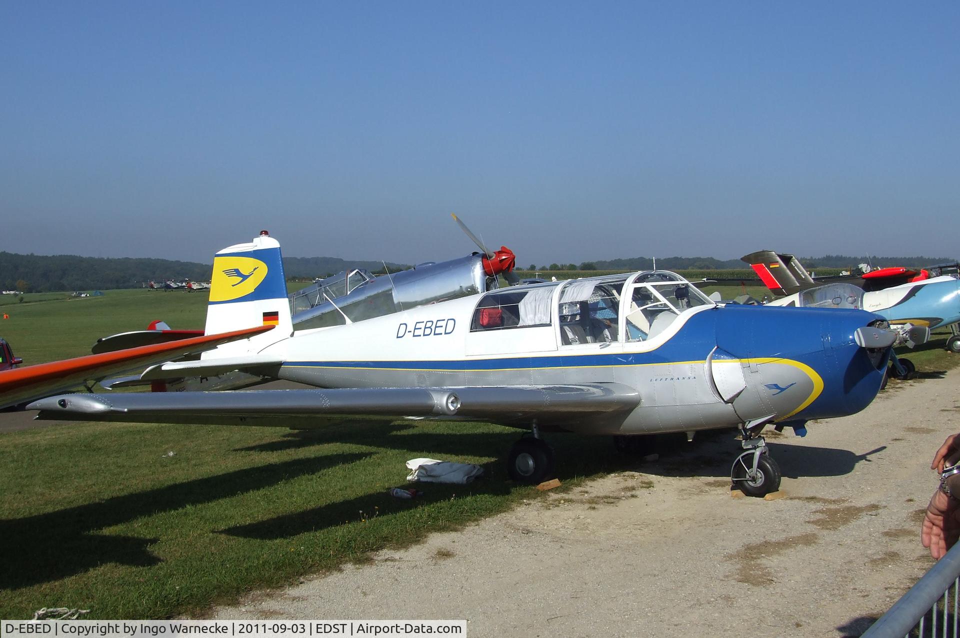D-EBED, 1954 Saab 91B Safir C/N 91-291, SAAB 91B Safir at the 2011 Hahnweide Fly-in, Kirchheim unter Teck airfield