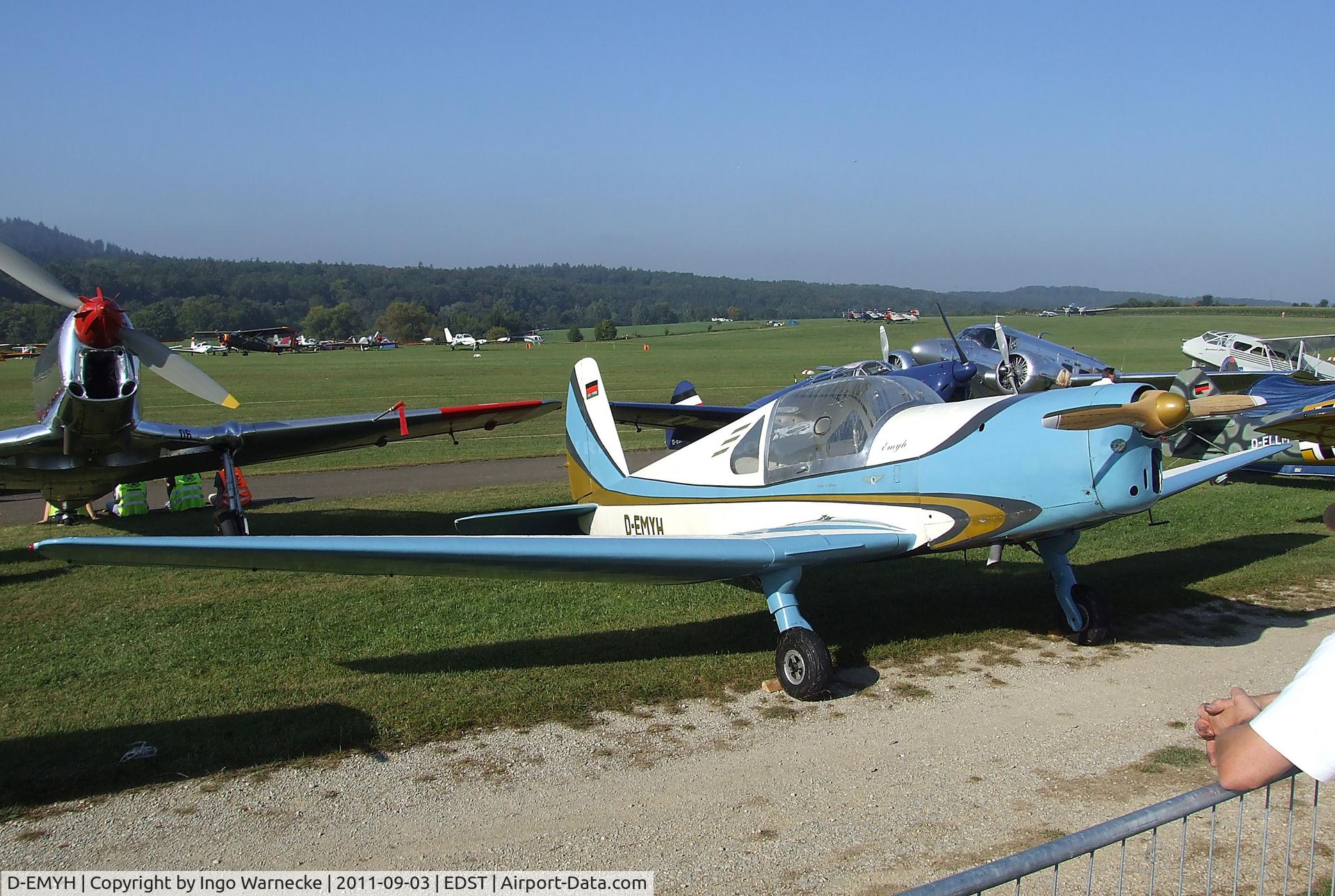 D-EMYH, 1949 Benes-Mraz M-1D Sokol C/N 350, Benes-Mraz M.1D Sokol at the 2011 Hahnweide Fly-in, Kirchheim unter Teck airfield