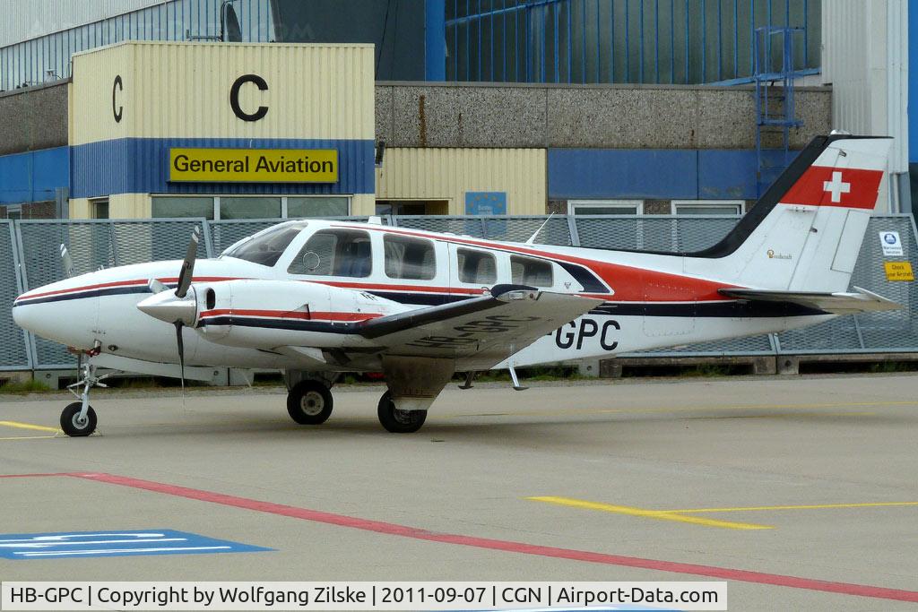 HB-GPC, 1984 Beech 58P Baron Baron C/N TJ-463, visitor