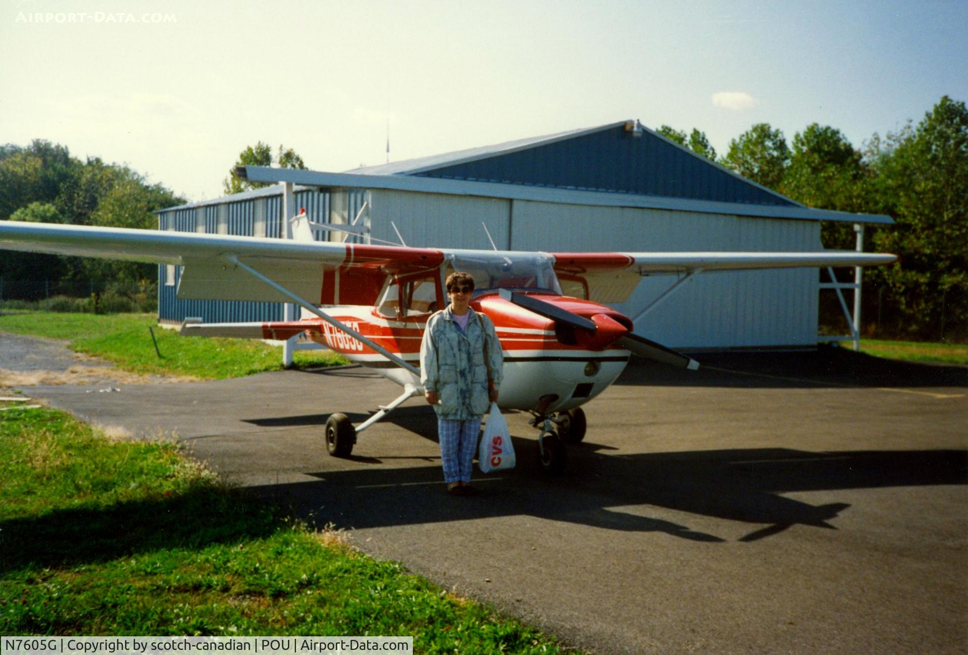 N7605G, 1970 Cessna 172L C/N 17259305, 1970 Cessna 172L N7605G at Dutchess County Airport, Poughkeepsie, NY - October 1991