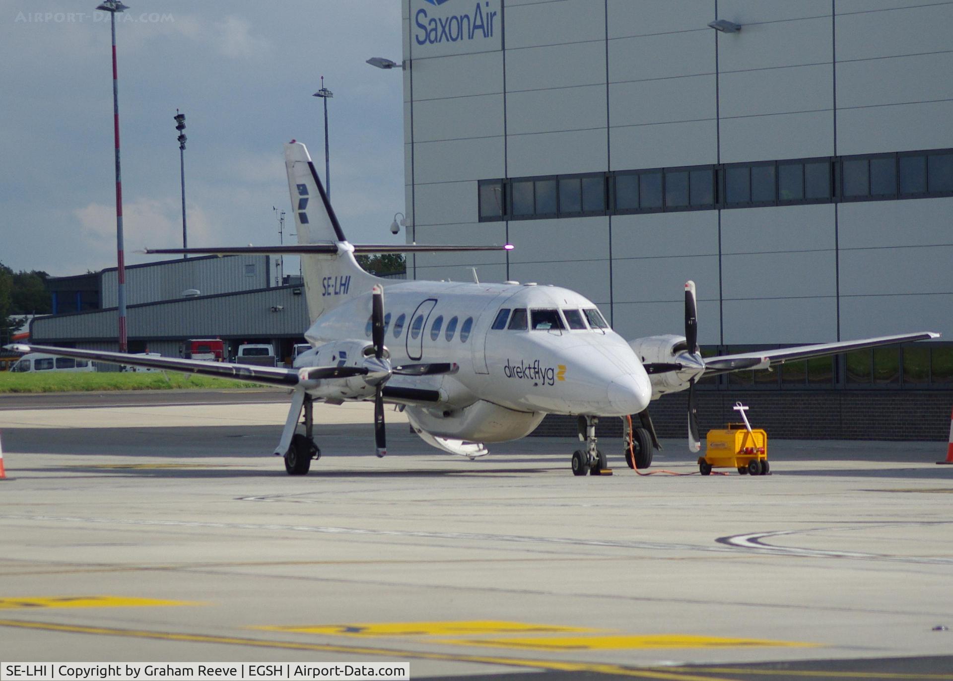 SE-LHI, 1988 British Aerospace BAe-3201 Jetstream Super 31 C/N 841, Parked at Norwich.