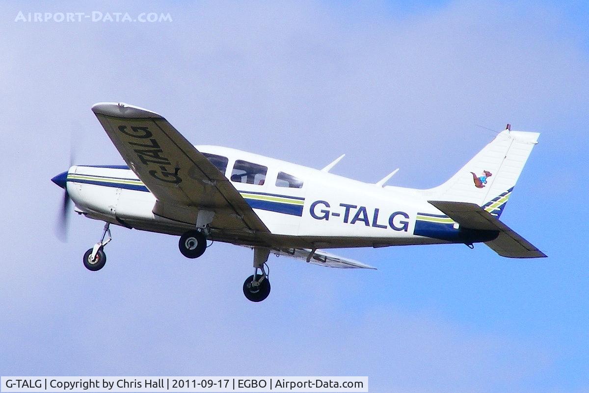 G-TALG, 1976 Piper PA-28-151 Cherokee Warrior C/N 28-7715219, returning back to its base at Tatenhill