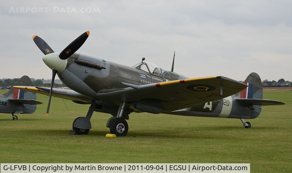G-LFVB, 1942 Supermarine 349 Spitfire LF.Vb C/N CBAF.2403, SHOT AT DUXFORD