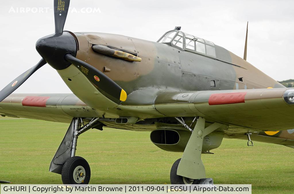 G-HURI, 1942 Hawker (CCF) Hurricane Mk12A C/N 72036, SHOT AT DUXFORD