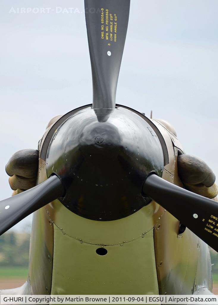 G-HURI, 1942 Hawker (CCF) Hurricane Mk12A C/N 72036, SPINNER DETAIL