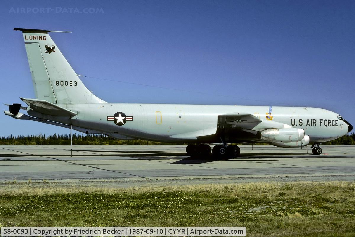 58-0093, 1958 Boeing KC-135A Stratotanker C/N 17838, parked at Goose Bay