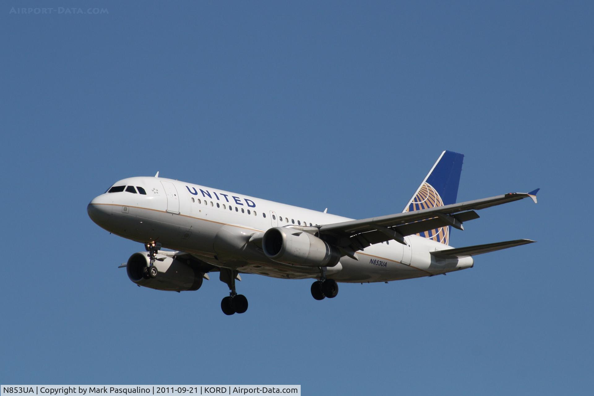 N853UA, 2002 Airbus A319-131 C/N 1688, Airbus A319