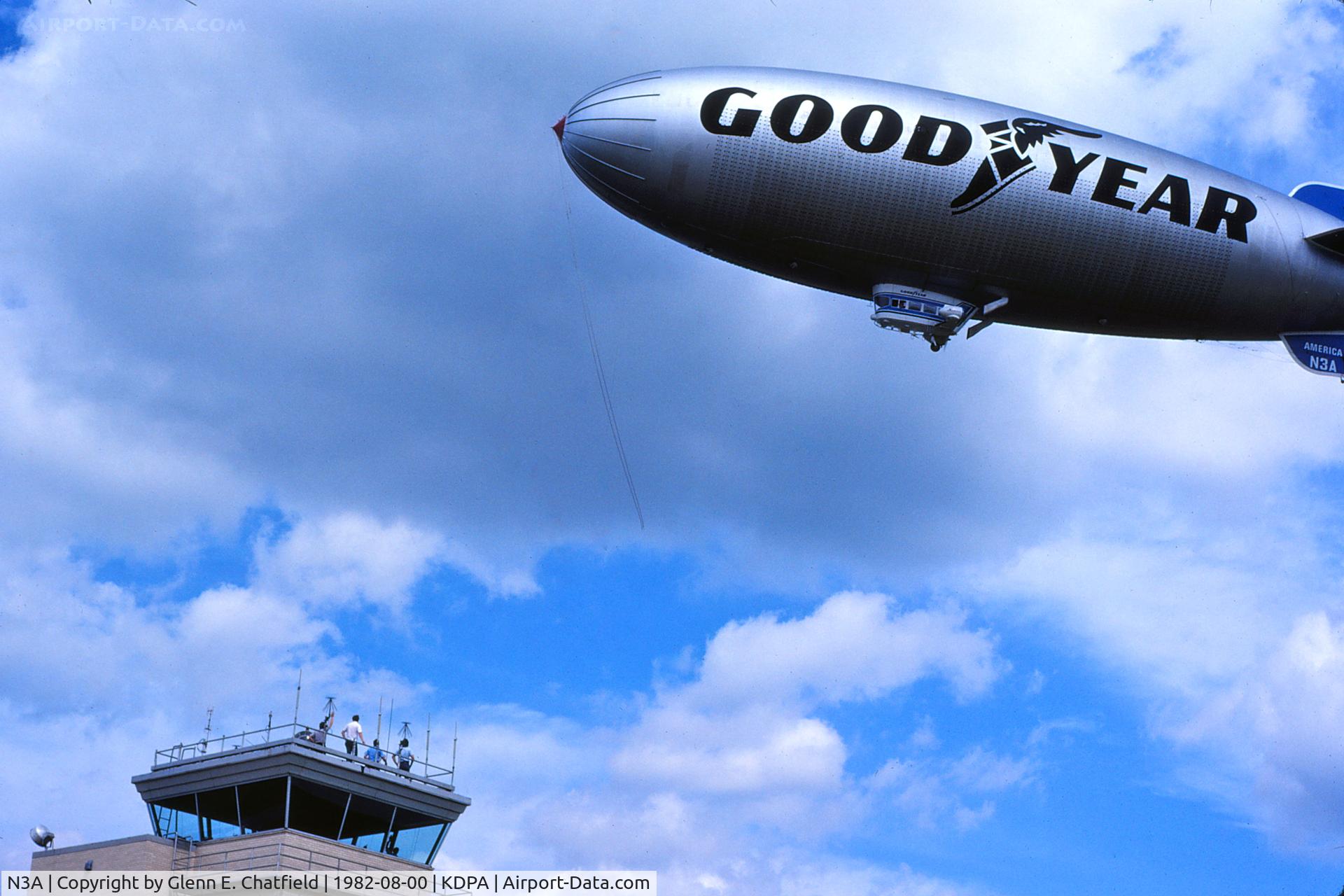 N3A, 1976 Goodyear GZ-20A C/N 4118, Circling the control tower