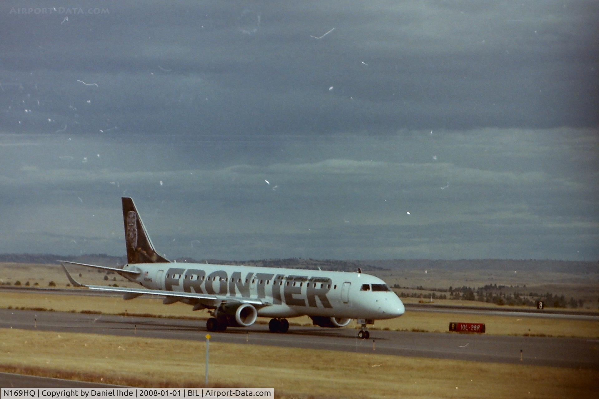 N169HQ, 2008 Embraer 190AR (ERJ-190-100IGW) C/N 19000188, Frontier Airlines Embraer EMB-190 @ BIL