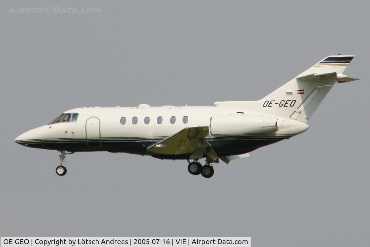 OE-GEO, 2000 Raytheon Hawker 800XP C/N 258477, on approach