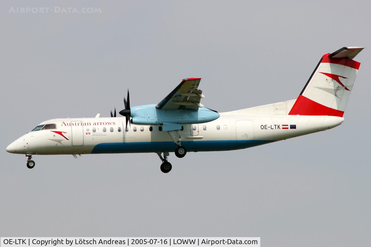 OE-LTK, 1997 De Havilland Canada DHC-8-314Q Dash 8 C/N 483, approach