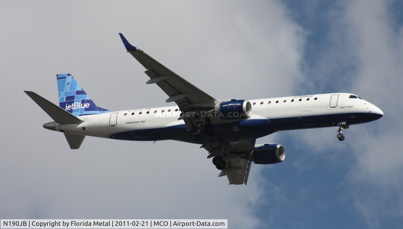 N190JB, 2005 Embraer 190AR (ERJ-190-100IGW) C/N 19000011, 
