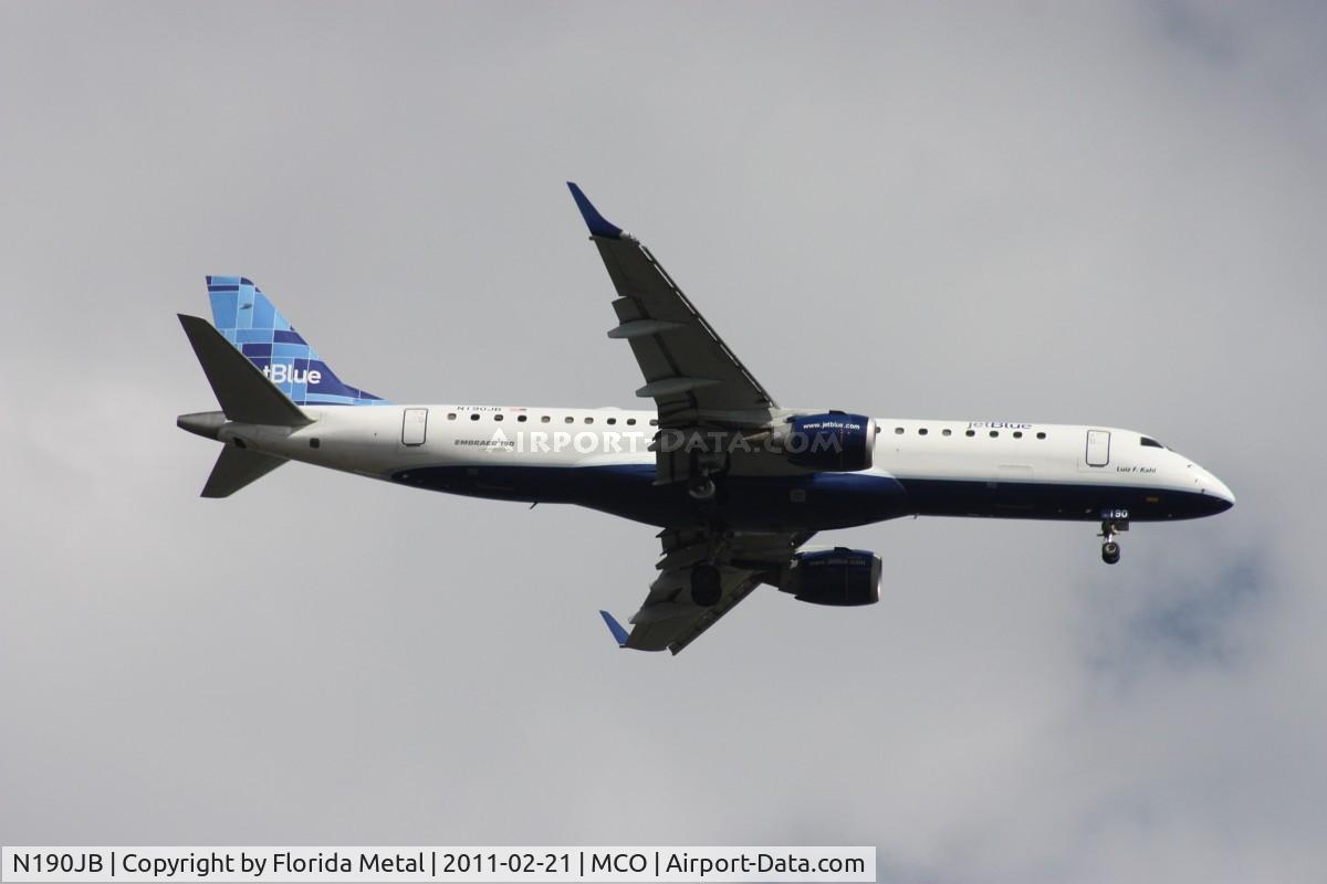 N190JB, 2005 Embraer 190AR (ERJ-190-100IGW) C/N 19000011, 