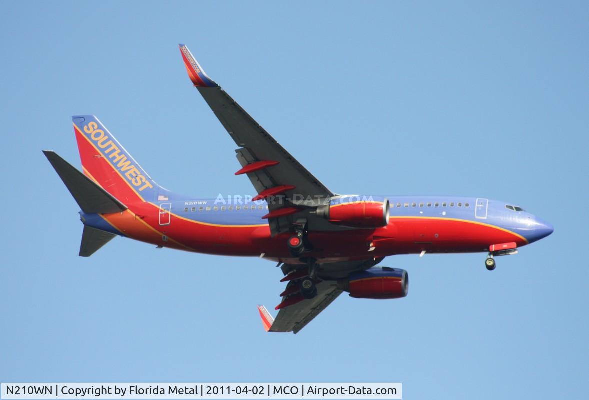 N210WN, 2005 Boeing 737-7H4 C/N 34162, Southwest 737