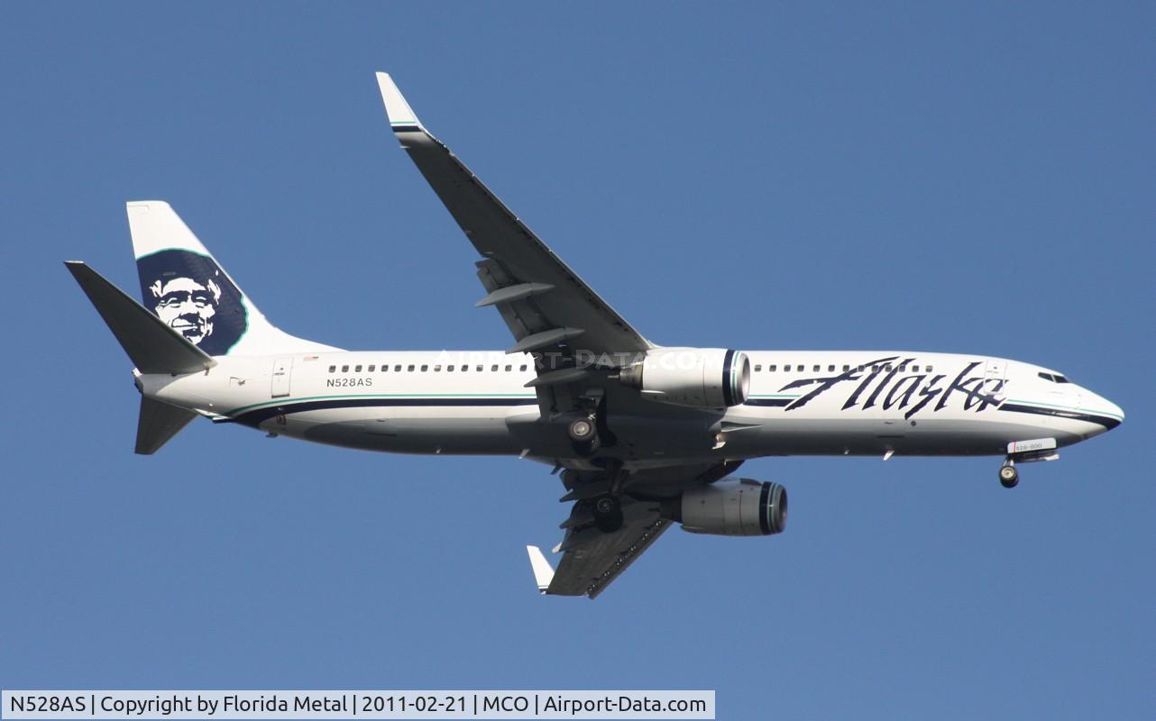 N528AS, 2009 Boeing 737-890 C/N 35695, Alaska 737-800