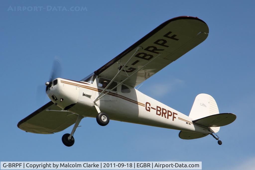 G-BRPF, 1946 Cessna 120 C/N 9902, Cessna 120 at Breighton Airfield's Helicopter Fly-In, September 2011.