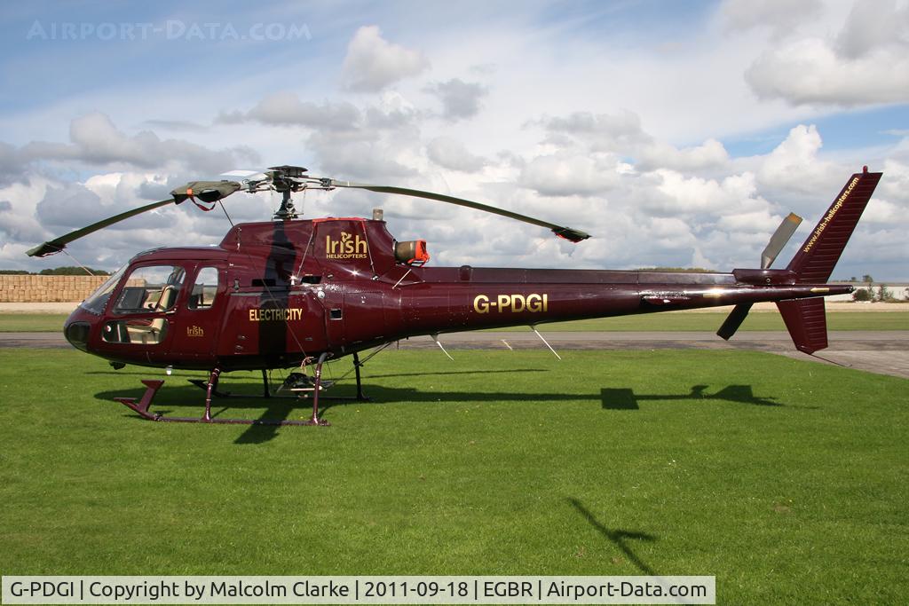 G-PDGI, 1987 Aerospatiale AS-350B-1 Ecureuil C/N 1991, Aerospatiale AS350B1 Ecureuil at Breighton Airfield's Helicopter Fly-In, September 2011.
