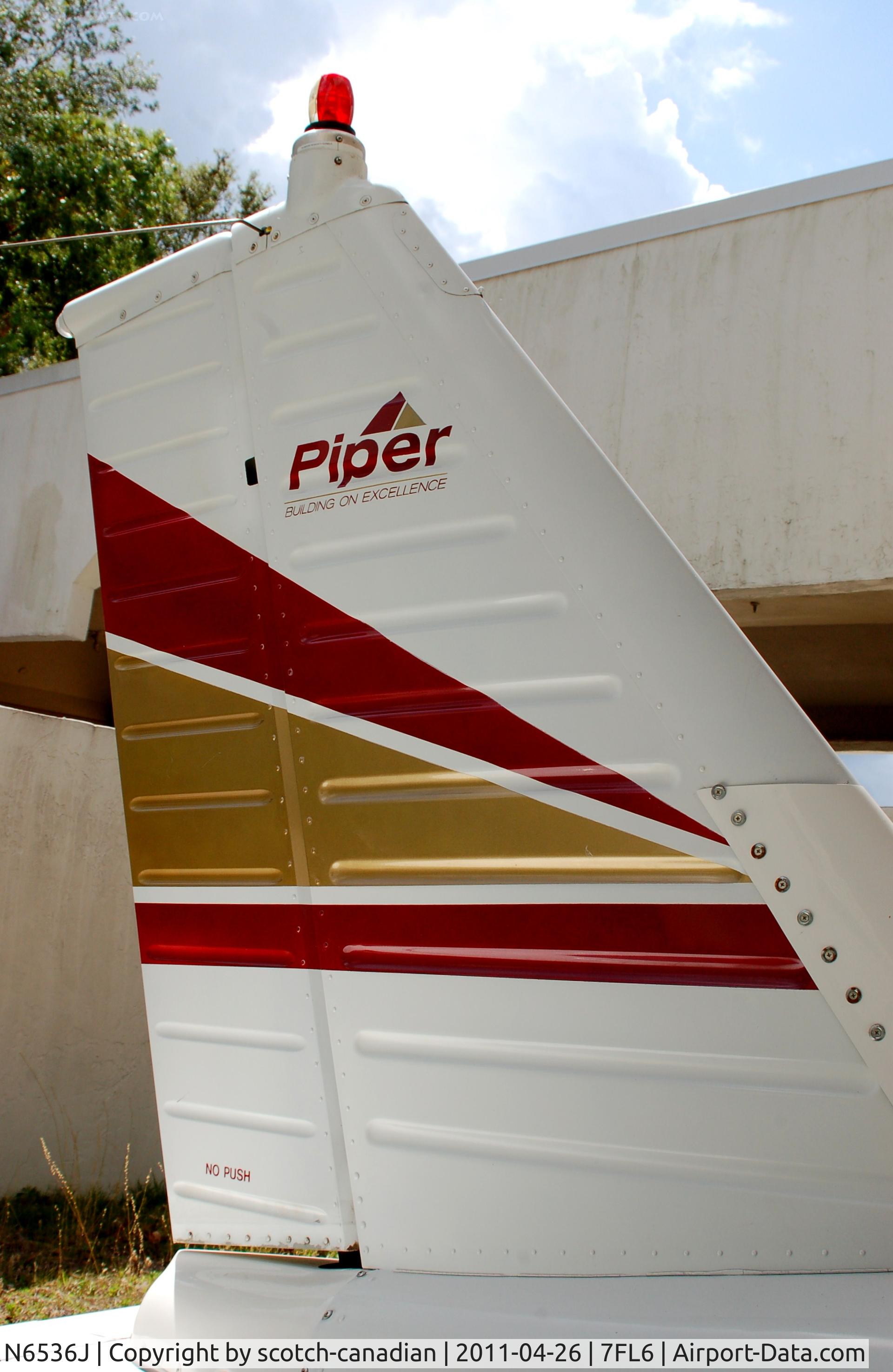 N6536J, Piper PA-28-180 Cherokee C/N 28-4977, Piper PA-28-180 N6536J at Spruce Creek Airport, Daytona Beach, FL