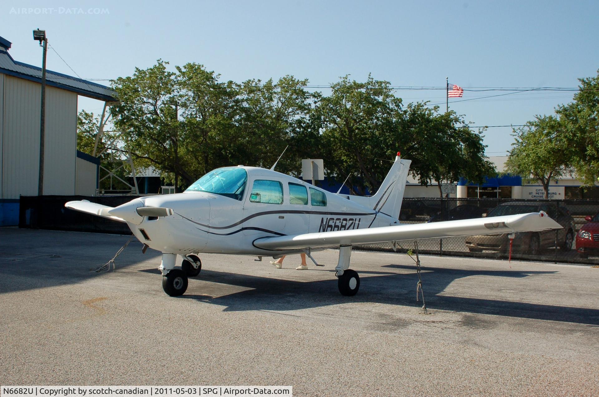 N6682U, 1983 Beech C23 Sundowner 180 C/N M-2389, 1983 Beech C23 Sundowner N6682U at Albert Whitted Airport, St. Petersburg, FL